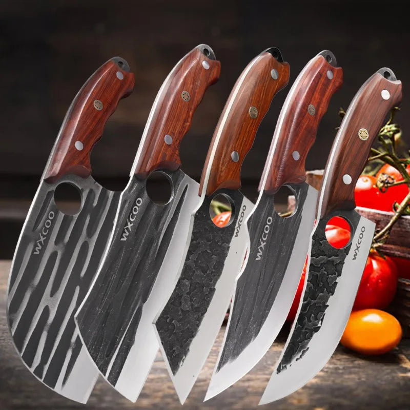 WXCOO Stainless Steel Boning Knife Set Professional Kitchen Knives
