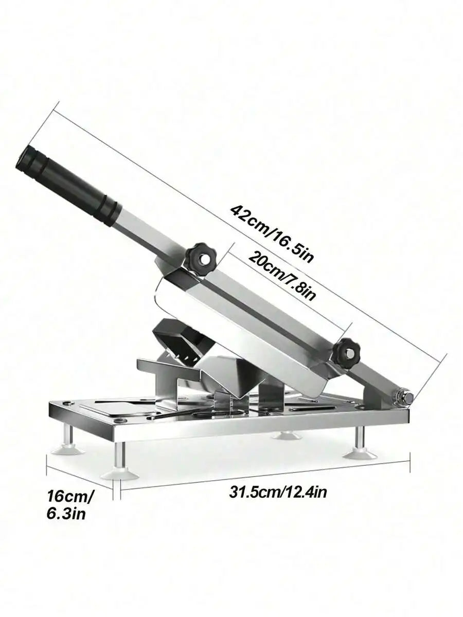 XMSJ Manual Meat Slicer Stainless Steel Multifunction With Bone Cutting