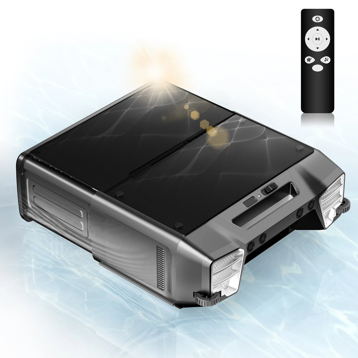 Inse Solar Robotic Pool Cleaner With Remote Control And Skimmer