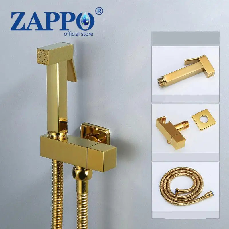 ZAPPO Bidet Sprayer Faucet for Toilet Brass Rough-In Kit
