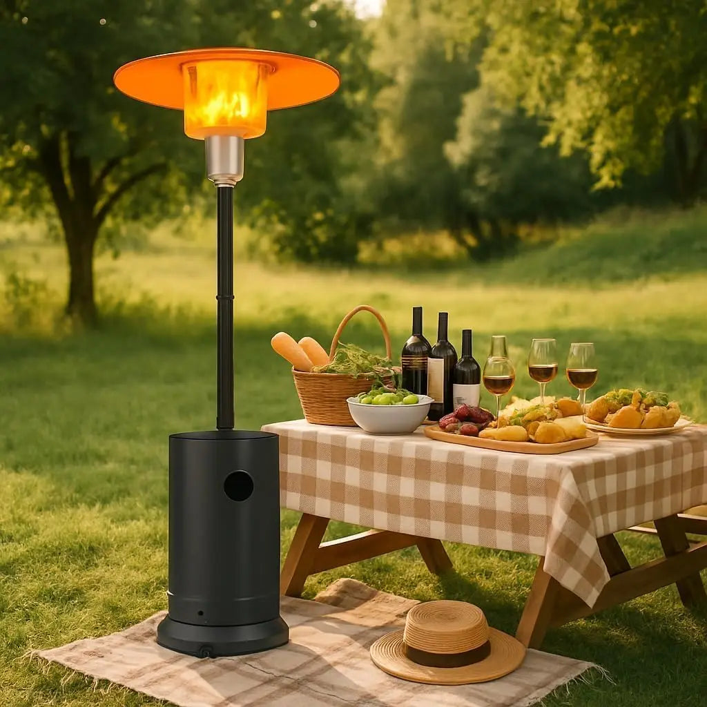 Studyset Adjustable Stainless Steel Outdoor Patio Gas Heater