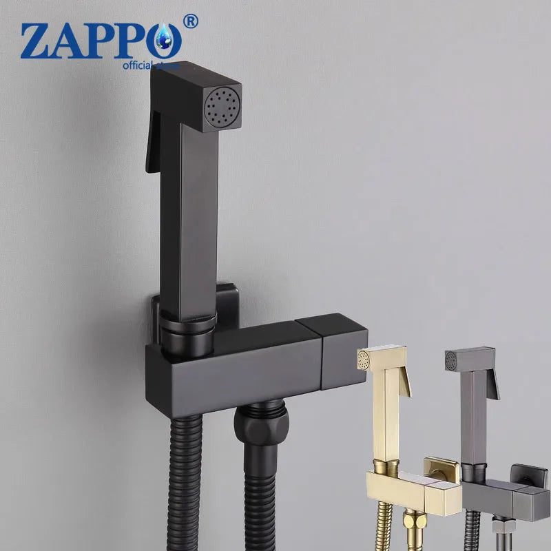 ZAPPO Bidet Sprayer Faucet for Toilet Brass Rough-In Kit