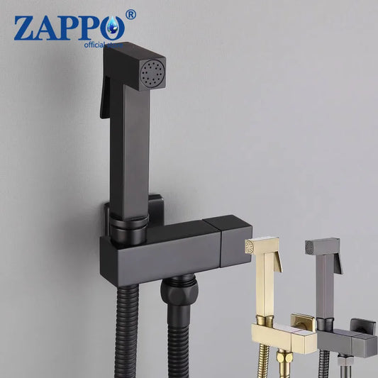 ZAPPO Bidet Sprayer Faucet for Toilet Brass Rough-In Kit