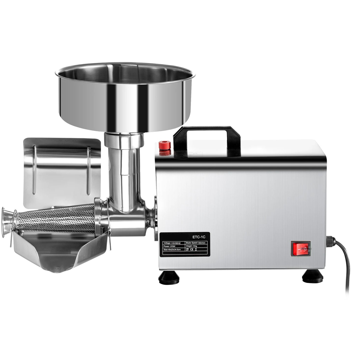 VEVOR Electric Fruit Press Strainer Machine 90 To 160 KgPerHour