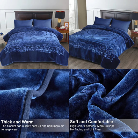 Korean Mink Weighted Blanket 9Lb For Comfortable Sleep