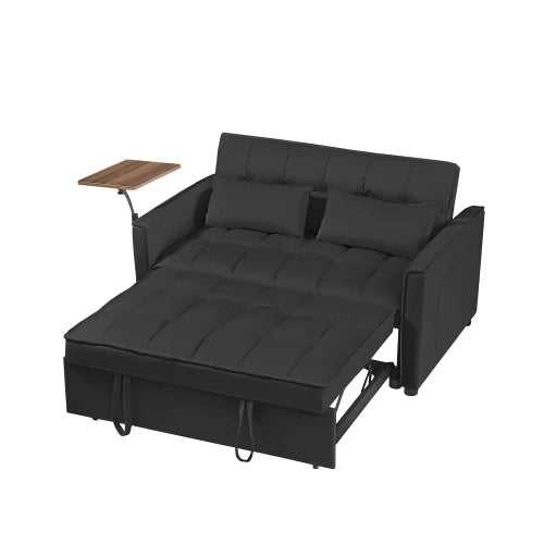 Contemporary Velvet Loveseat Sofa Bed For Living Room
