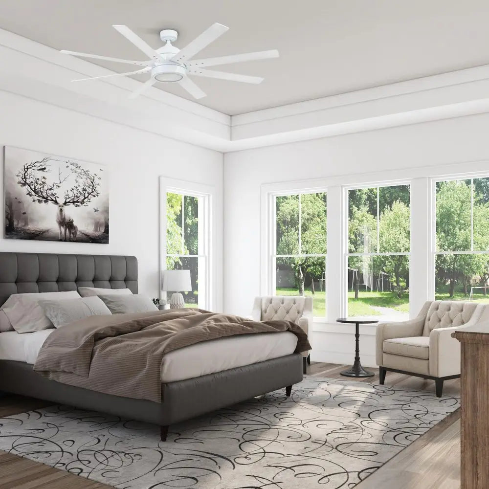 YTYIN Ceiling Fan With Light Remote Control LED Indoor