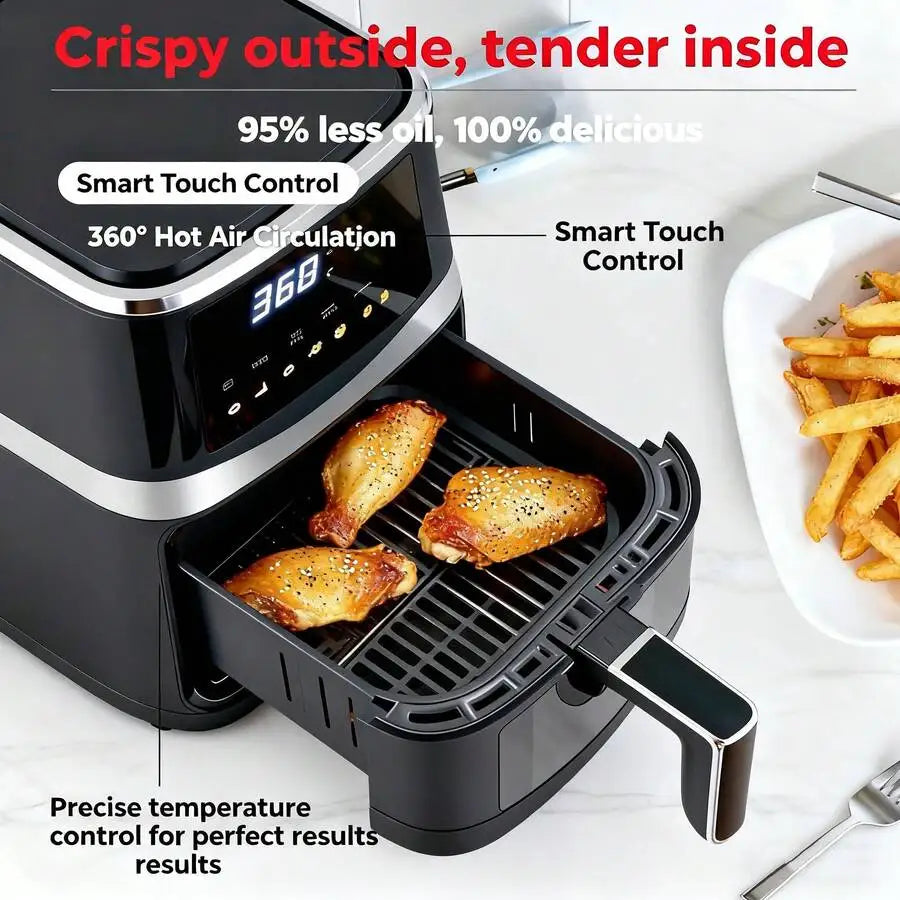 XMSJ Air Fryer With Hi Fry Technology And Touchscreen Controls