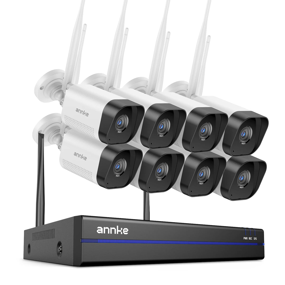 ANNKE WiFi Video Surveillance System 3MP Cameras With AI Detection