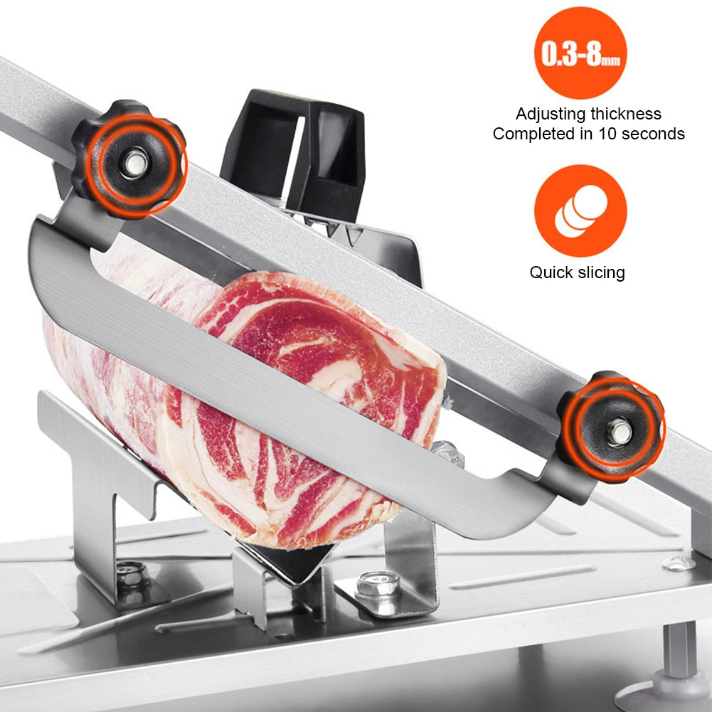 Alloet Beef Mutton Rolls Cutter Meat Slicer Stainless Steel Machine