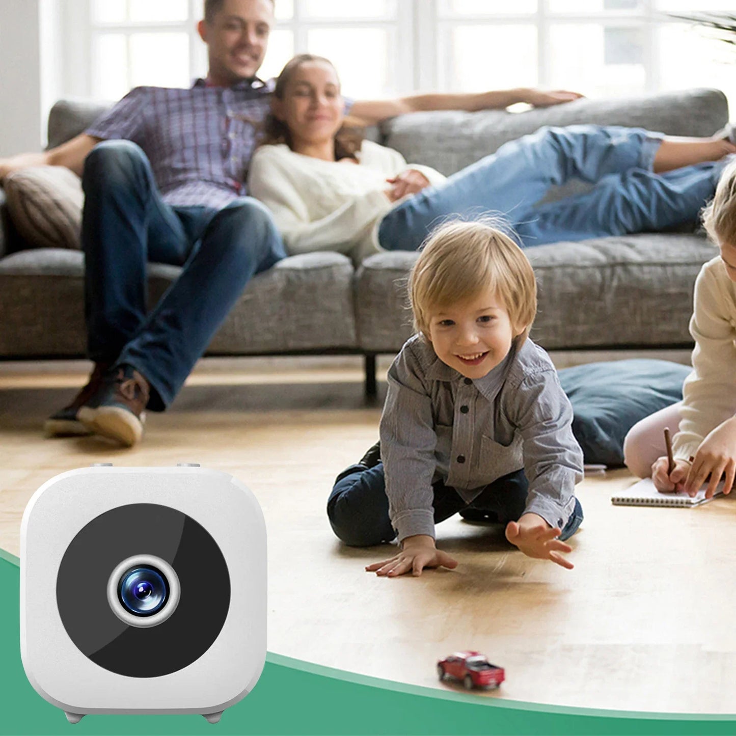Smart Wireless Security Camera Rechargeable WiFi Motion Detection 1080P