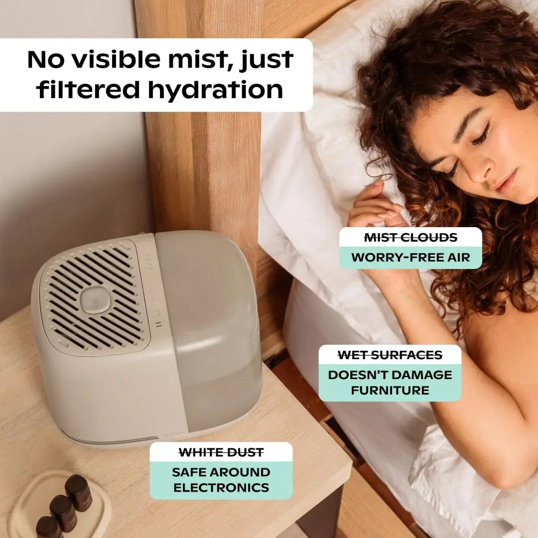XMSJ Bedside Humidifier 2.0 With Reading Light And White Noise