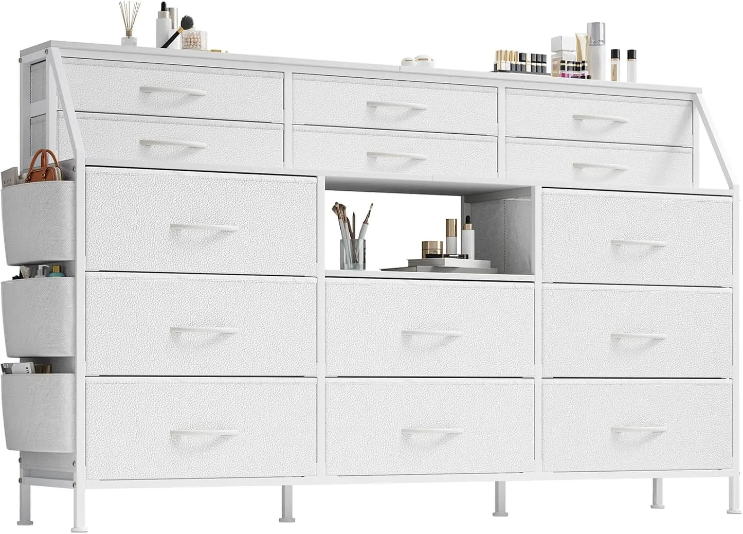 Twister Ck 14 Drawer Dresser With Wooden Top Storage Cabinet