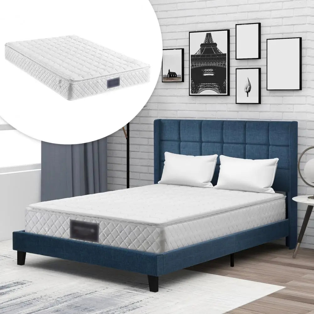 Upholstered Bed Frame With Slats And Storage Modern Style