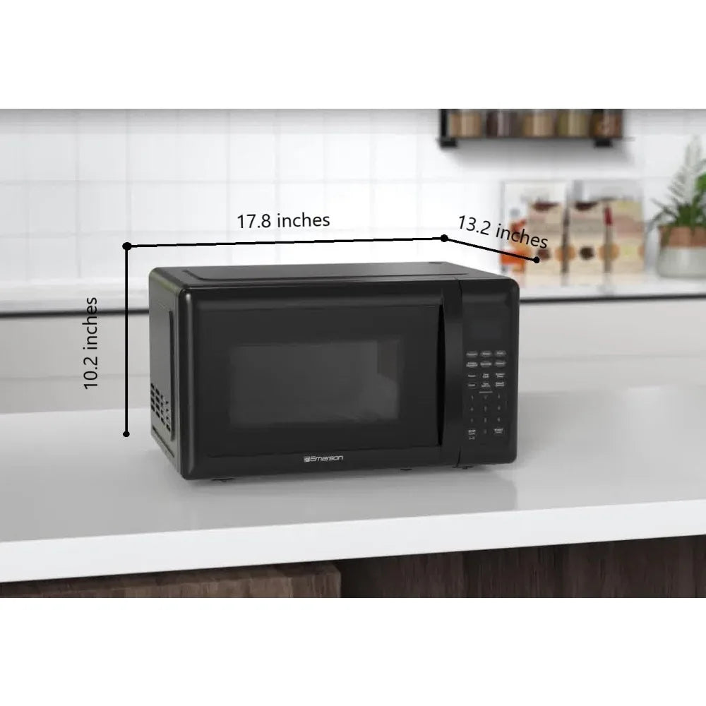 Emerson Compact Countertop Microwave Oven Touch Control