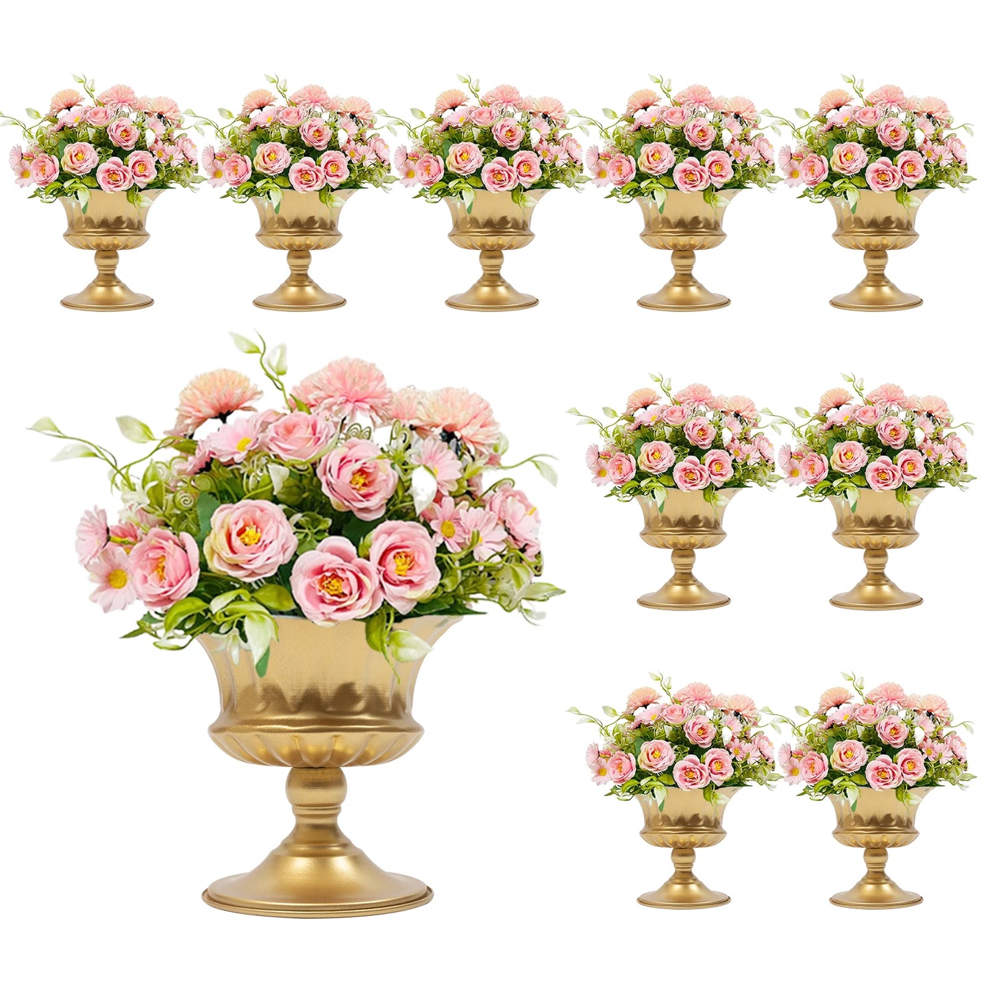 Wedding Floral Vases Set 10 Piece Centerpiece Table Decoration