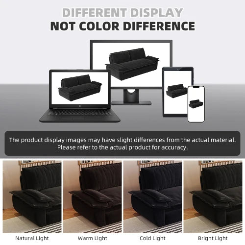 Three In One Convertible Velvet Multifunctional Sleeper Sofa Bed