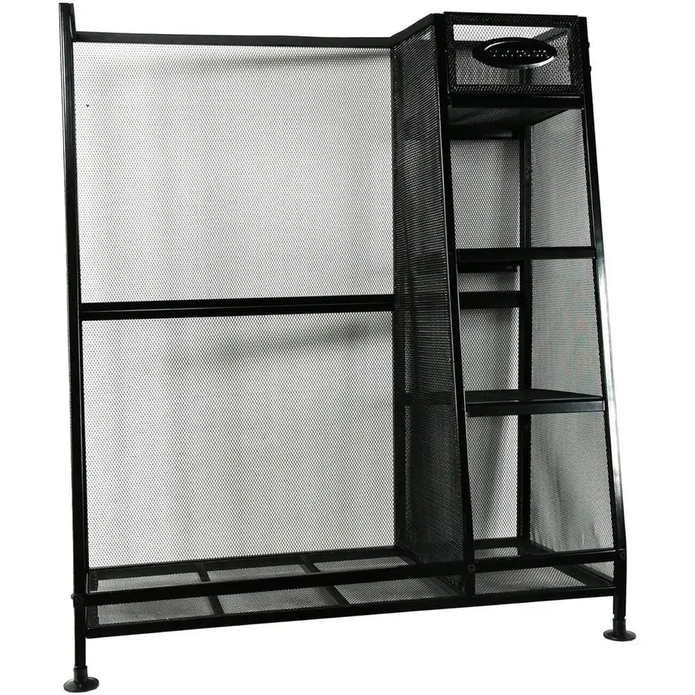 Suncast Heavy-Duty Metal Organizer Rack With 3 Storage Shelves
