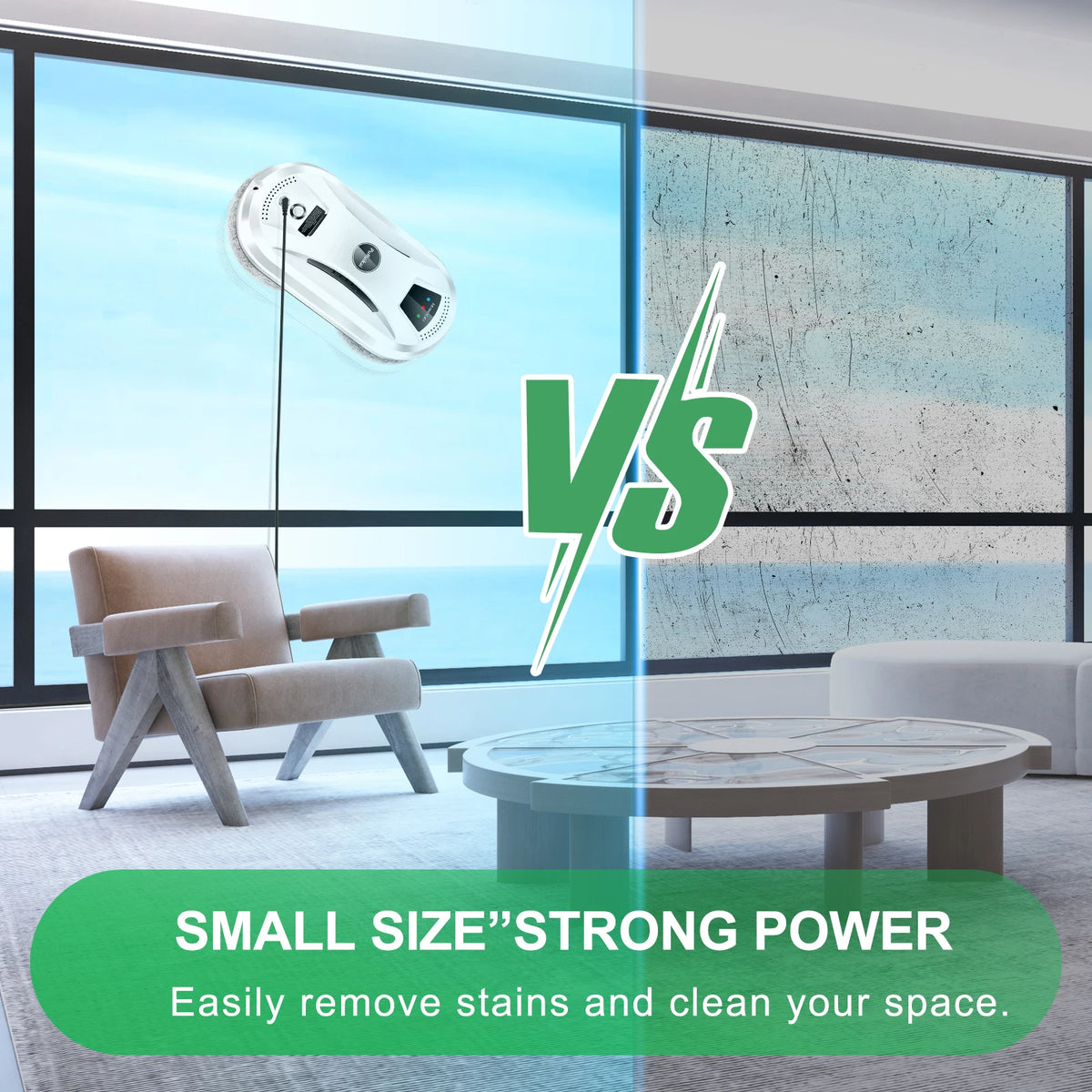 PuRuikai Smart Window Cleaning Robot Vacuum for Glass and Walls