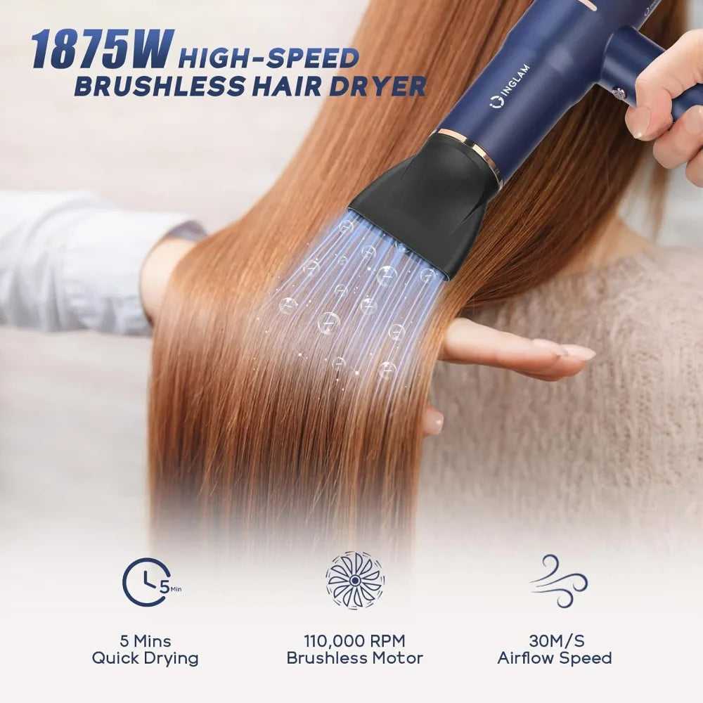 IG INGLAM Diffuser Hair Dryer With Brushless Motor And Negative Ion