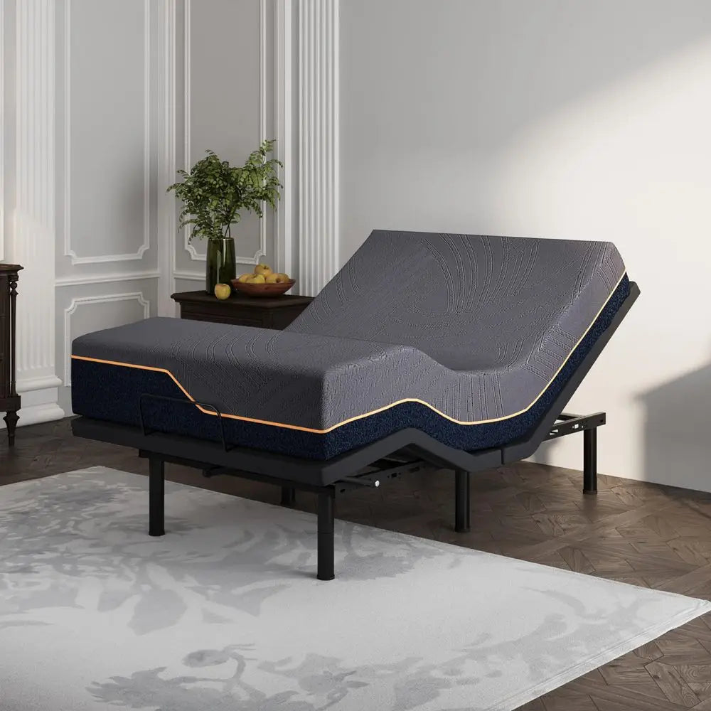 Adjustable Bed Frame With CopperGel Memory Foam Mattress And Wireless Remote