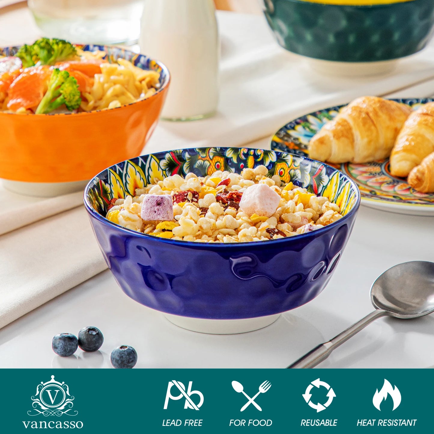 Malacasa Premium Ceramic Oven Dishwasher Safe Soup Bowls