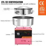 SucceBuy Electric Cotton Candy Machine Stainless Steel Floss Maker