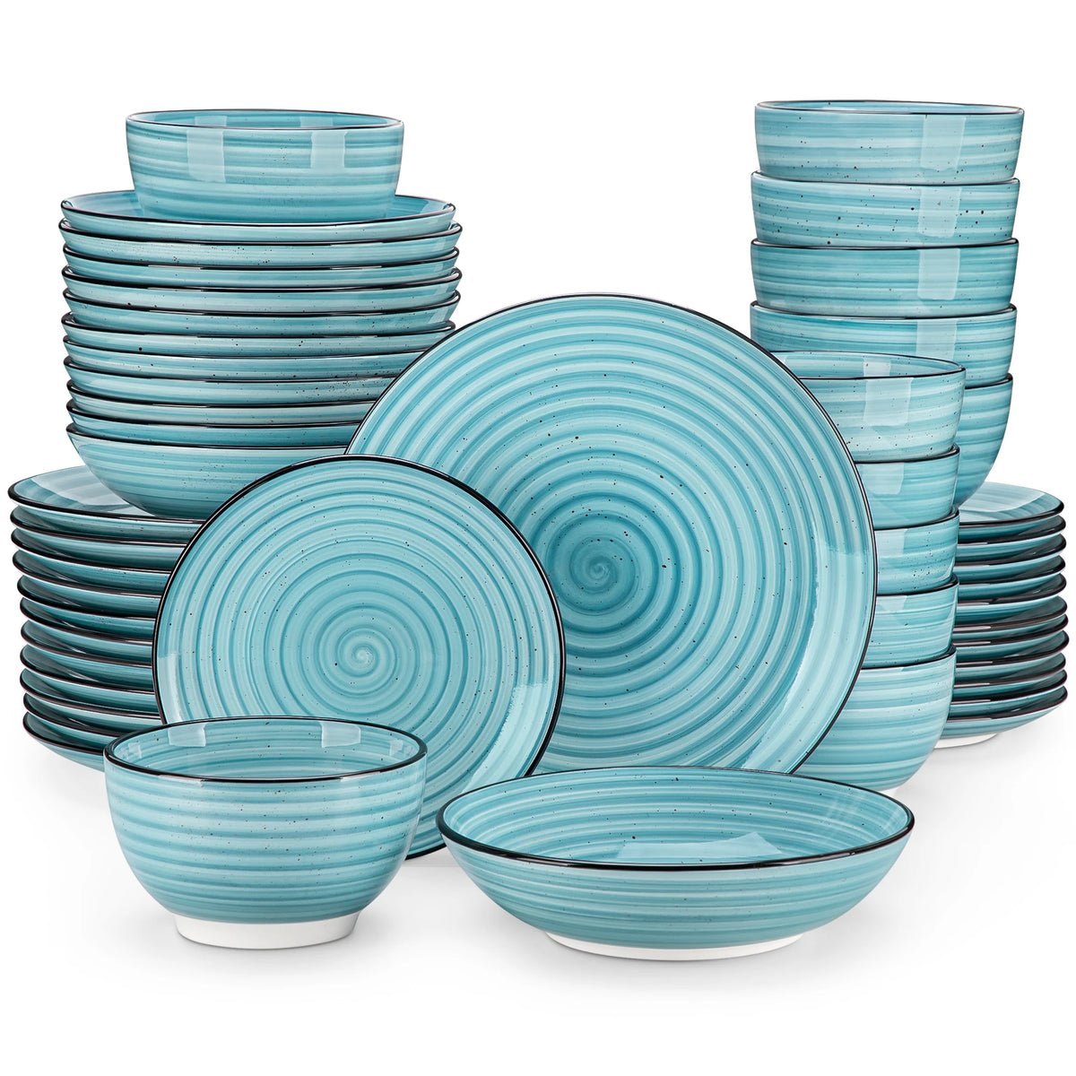 Vancasso Spiral Ceramic Dinner Set For Modern Table Setting