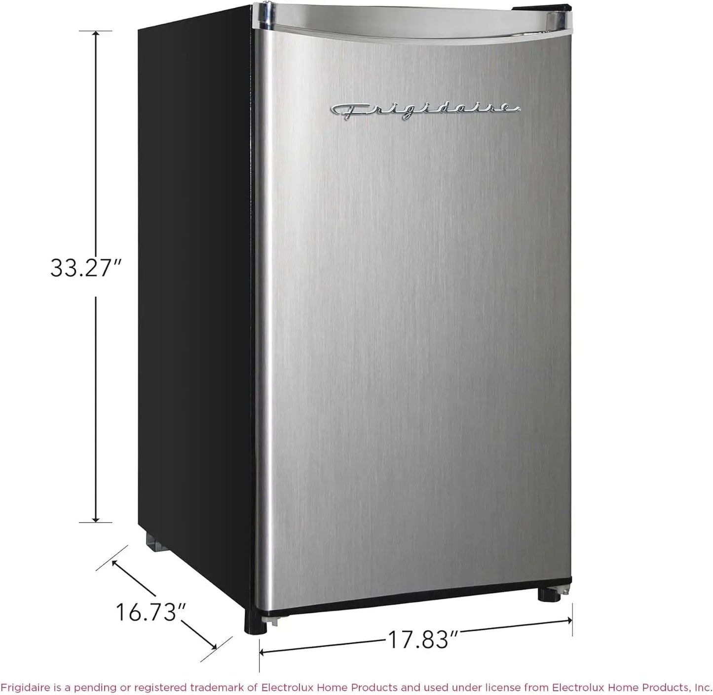 XMSJ EFR323 Compact Mini Fridge Stainless Steel Platinum Series