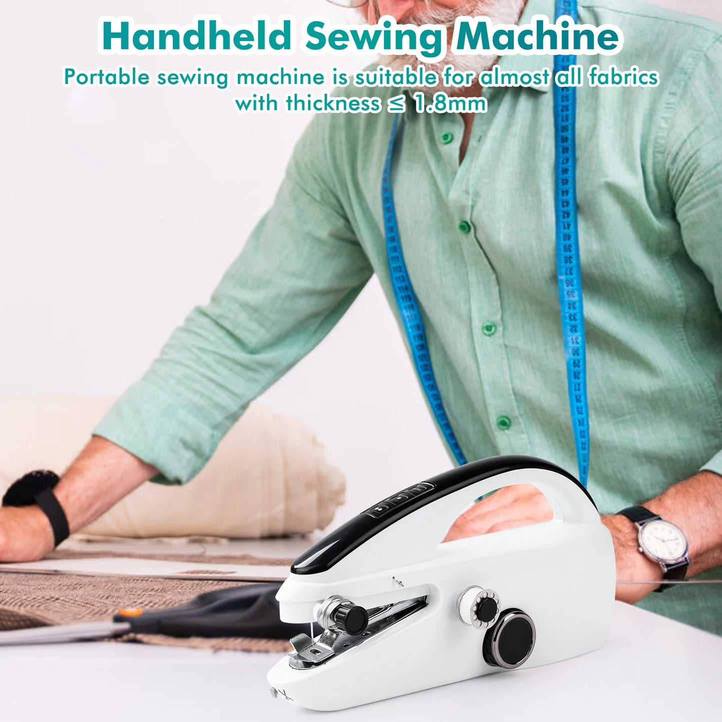 Mini Handheld Portable Electric Sewing Machine With Accessories