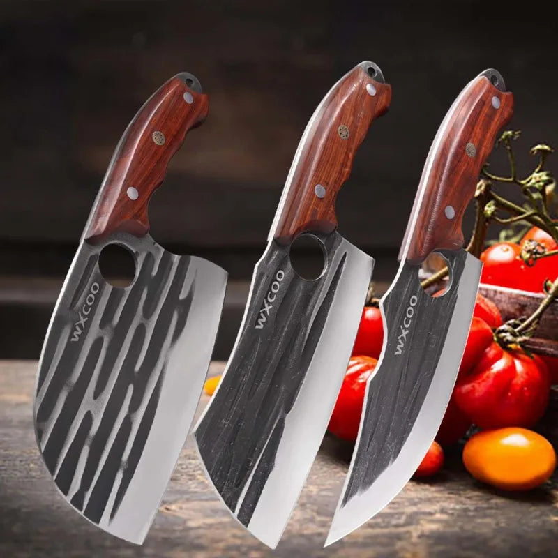 WXCOO Stainless Steel Boning Knife Set Professional Kitchen Knives