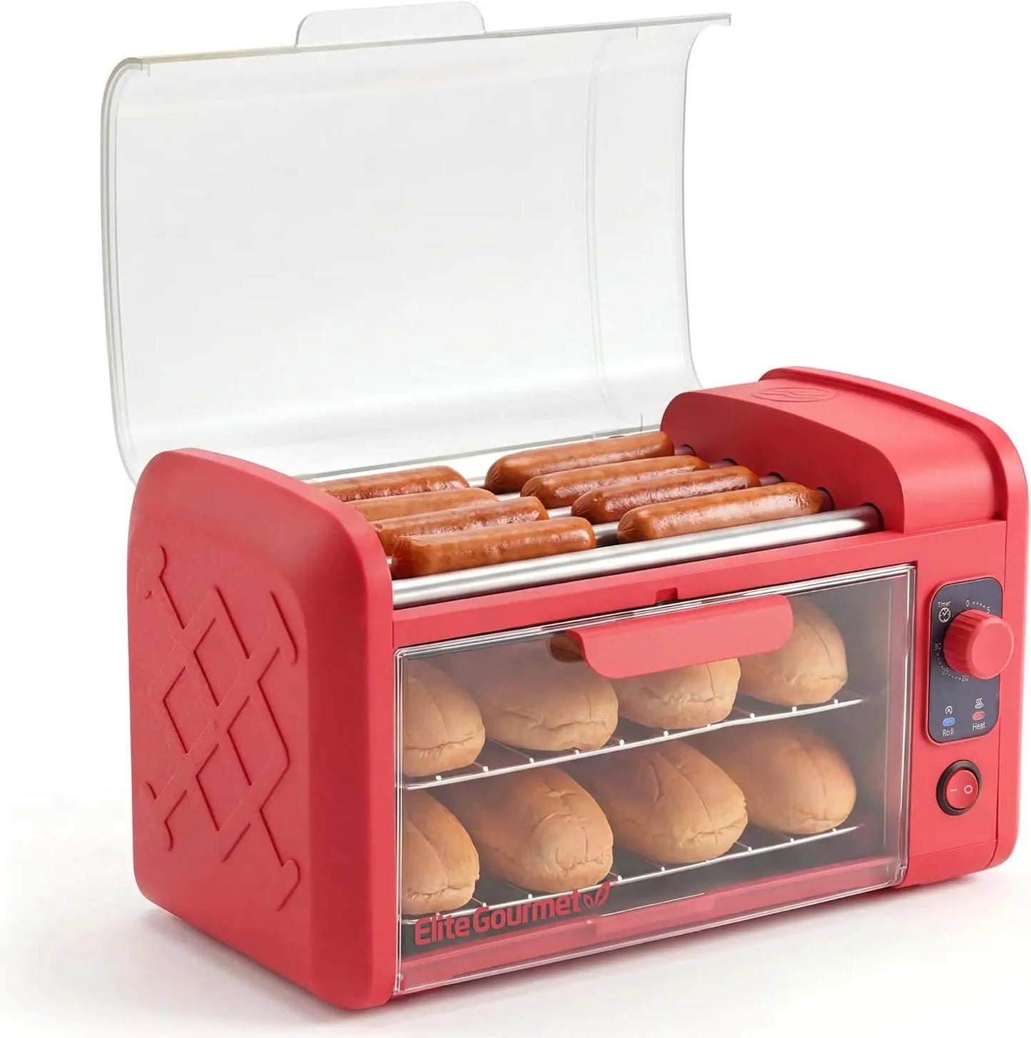 XMSJ Hot Dog Roller Toaster Oven With 30 Minute Timer