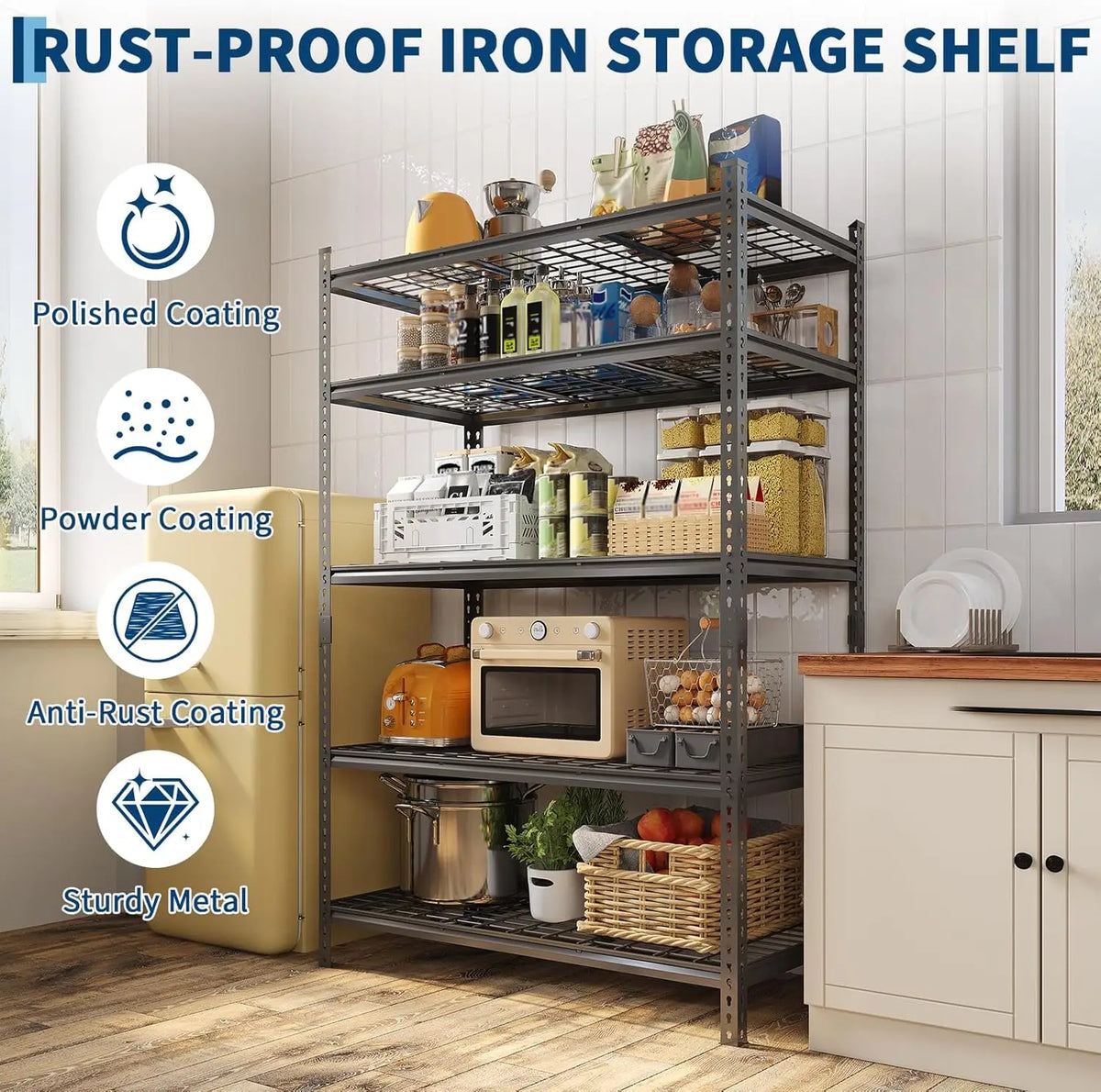 Twister Ck Heavy Duty Metal Storage Shelving For Garage