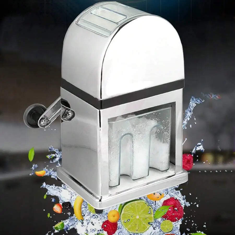 XMSJ Ice Crusher Manual Stainless Steel Shaver For Ice Chips