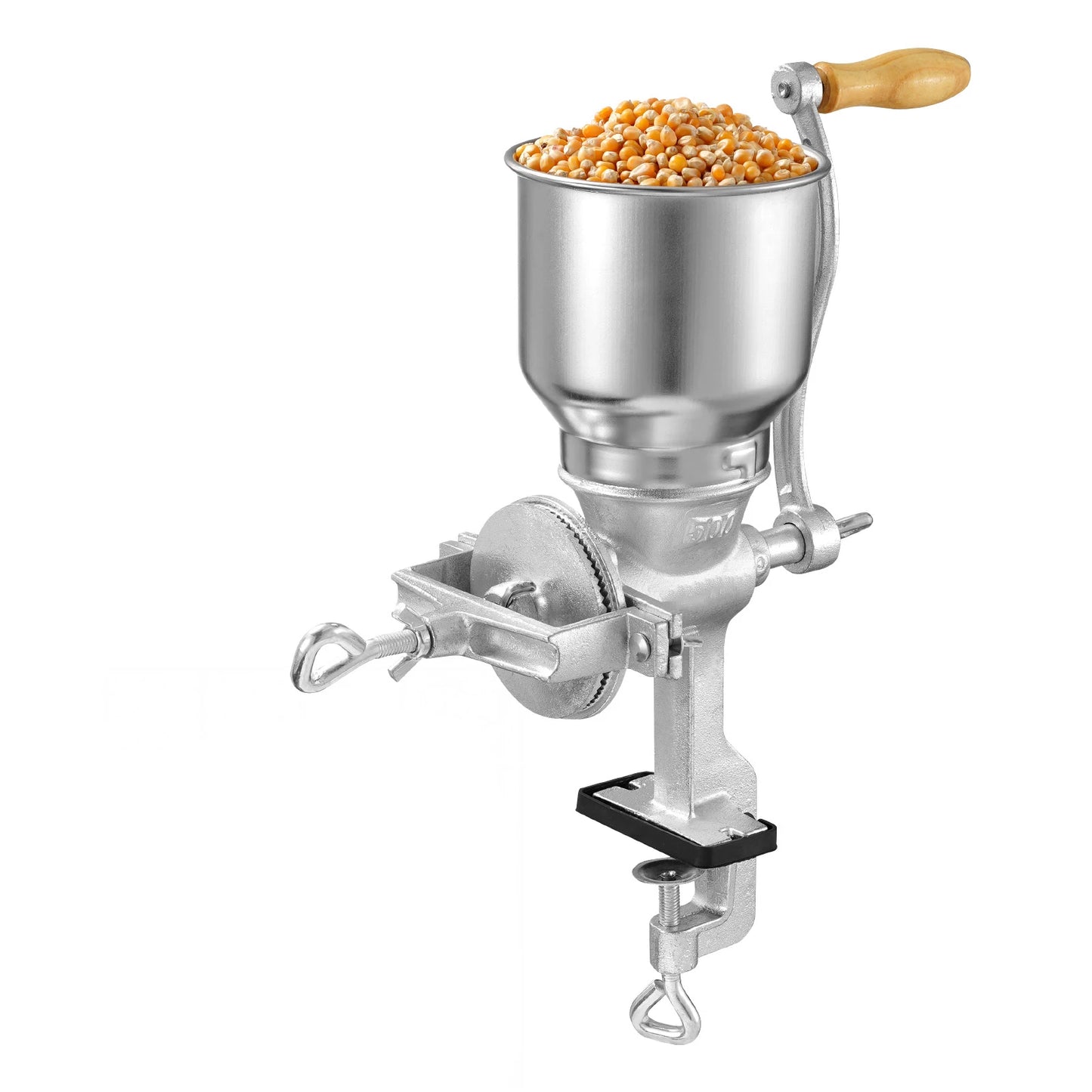 SucceBuy Manual Grain Mill With High Hopper Hand Crank
