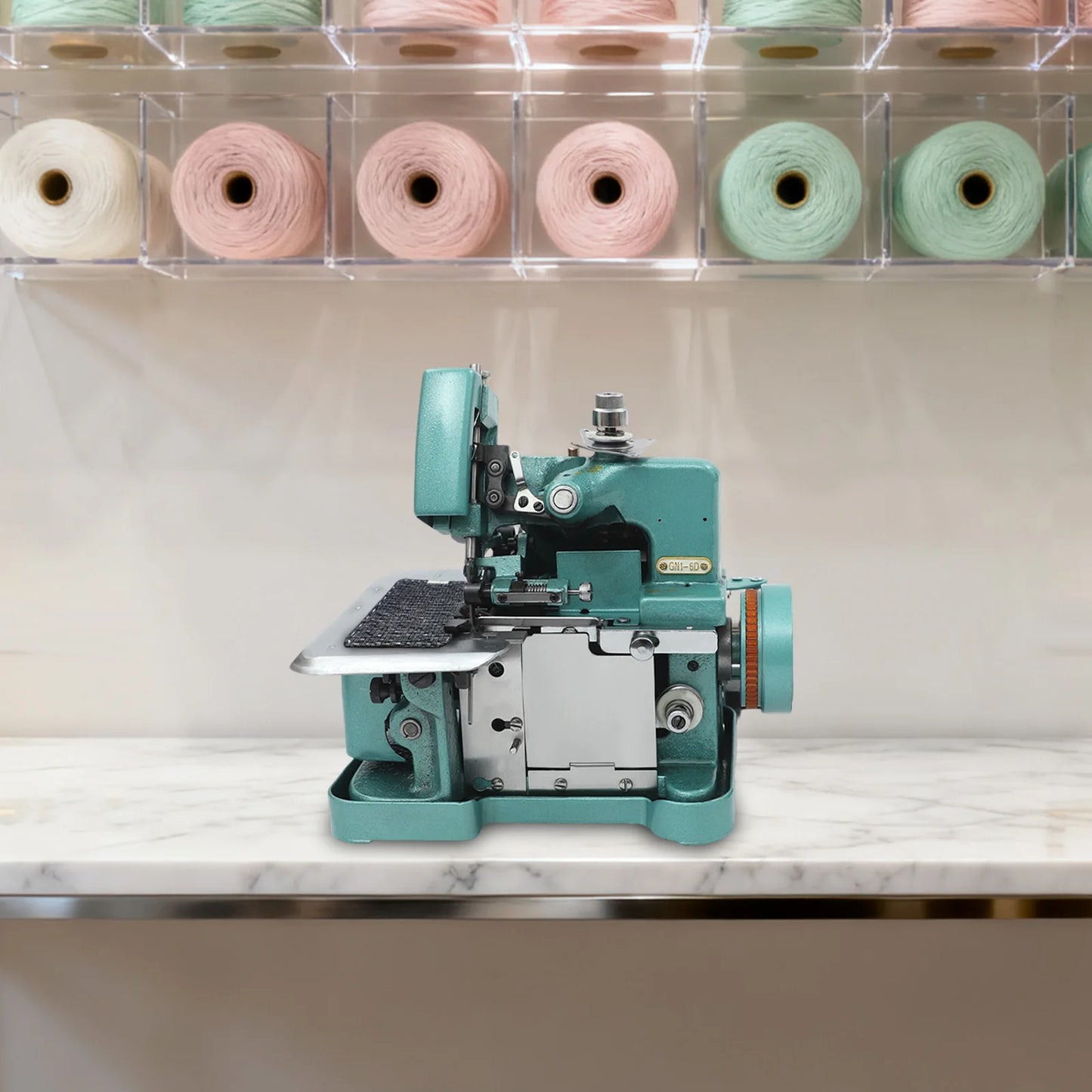 Cast Iron Industrial Overlock Sewing Machine 150W Durable