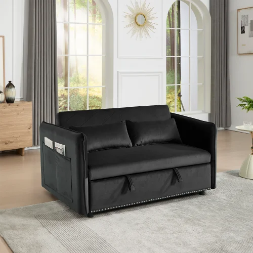 3 In 1 Convertible Sleeper Futon Sofa Bed Loveseat