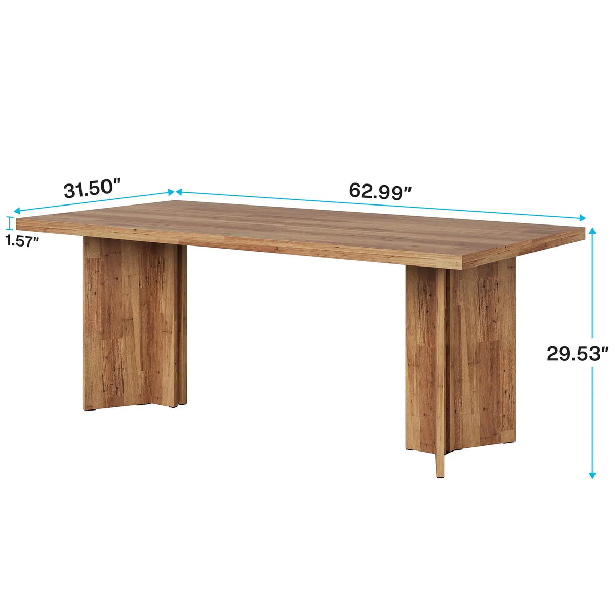 Tribesigns Modern Rectangular Wooden Kitchen Dining Table