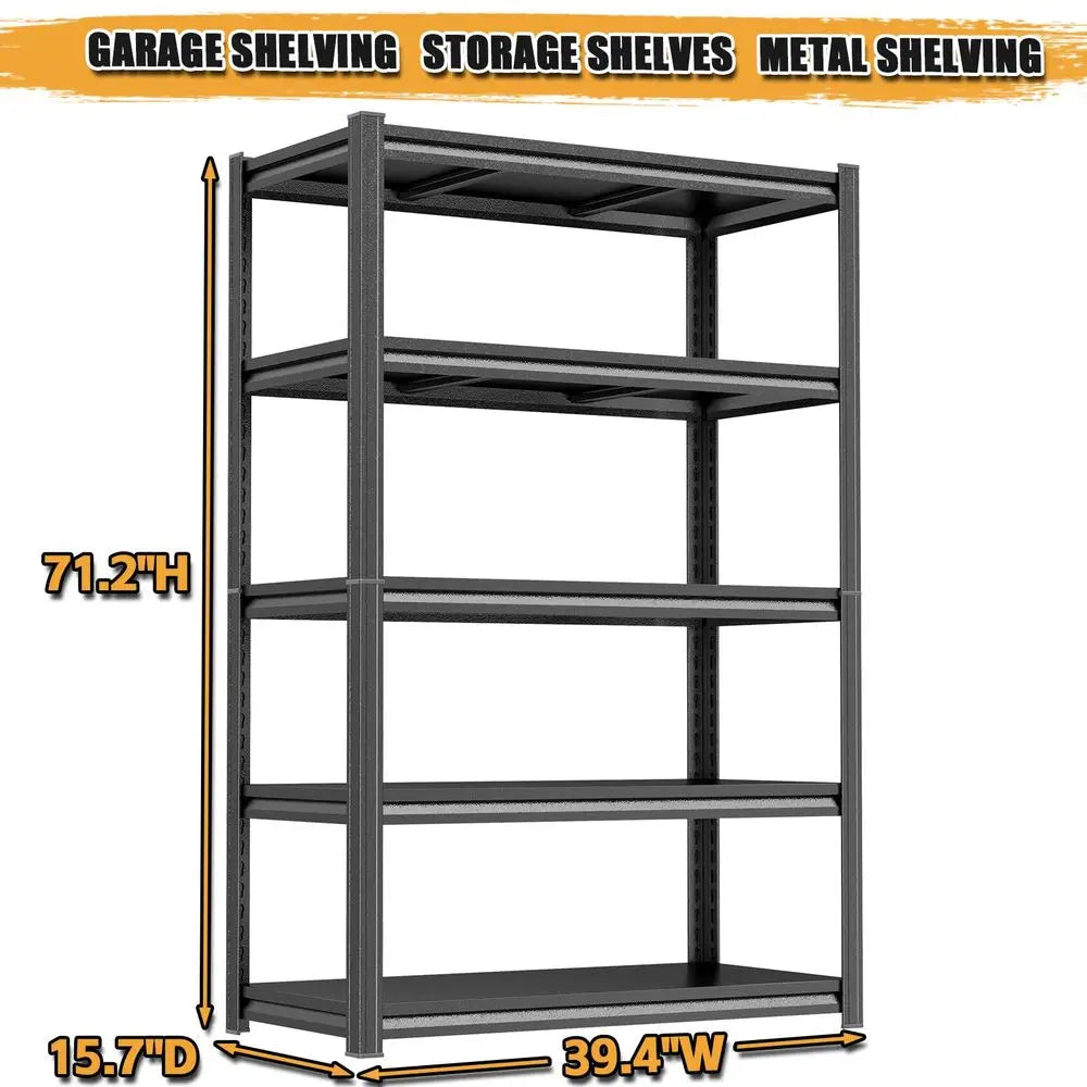Heavy Duty Adjustable Metal Shelving Unit For Garage And Warehouse