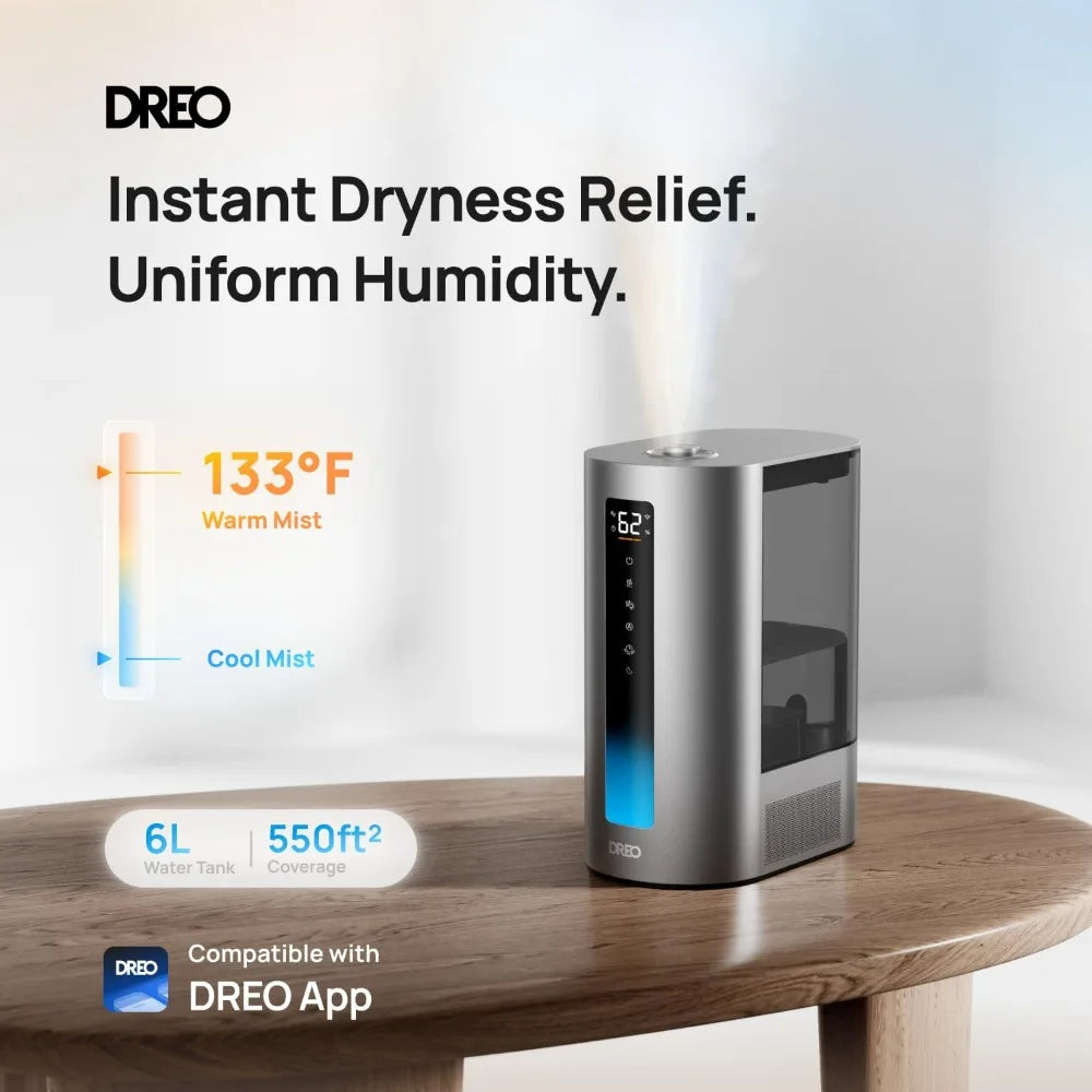 Dreo Humidifier For Bedroom With Smart Humidity Control And Aroma Diffuser