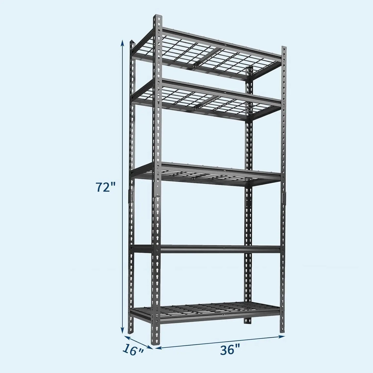 Twister Ck Heavy Duty Metal Storage Shelving For Garage
