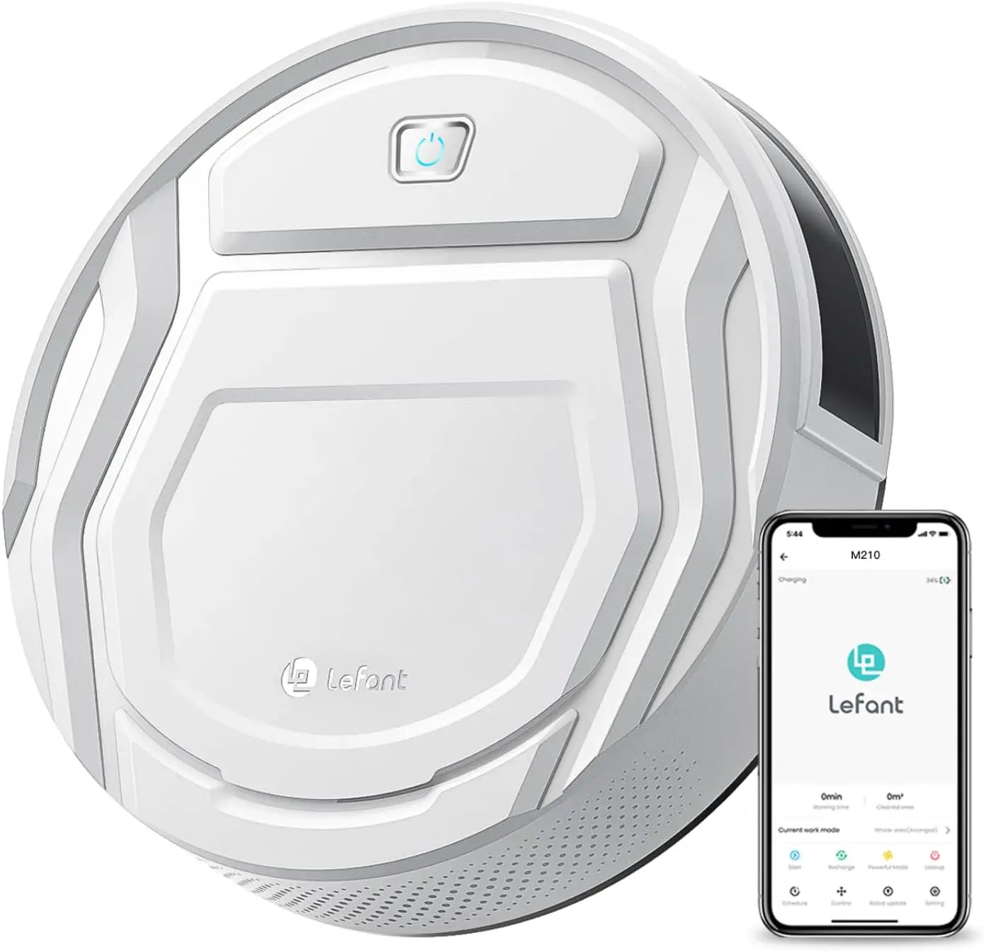 XMSJ Robot Vacuum Cleaner With Strong Suction 120 Minutes Runtime