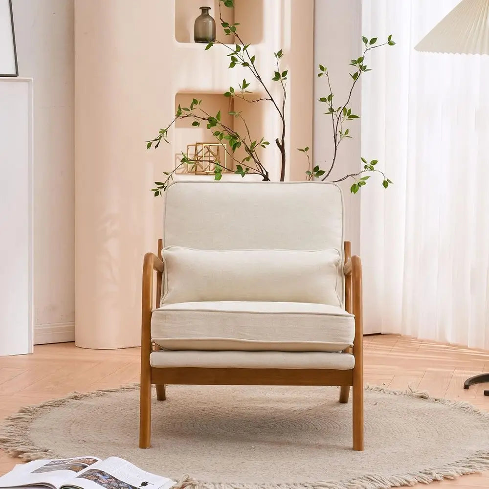 Upholstered Accent Chairs Set Of 2 Mid Century Lounge Chairs