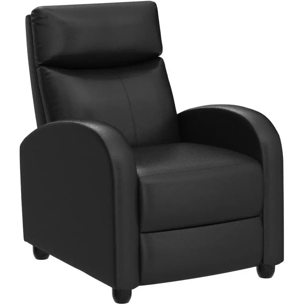 Massage Recliner Chair For Home Theater PU Leather With Cushioned Comfort