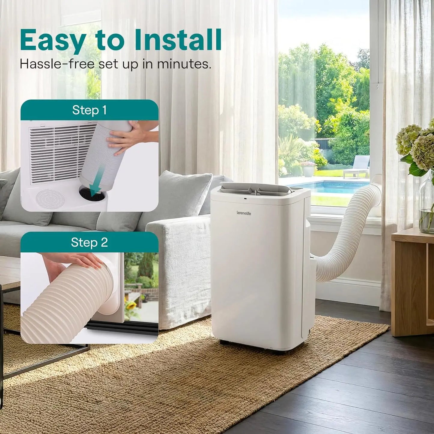 XMSJ Portable Air Conditioner 14000 BTU With Dehumidifier And Remote Control
