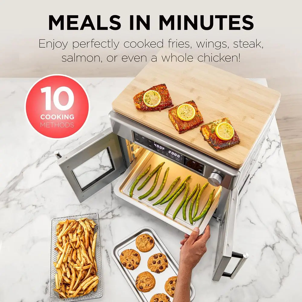 YTYIN Dual Zone Air Fryer Oven French Door Rotisserie Toaster