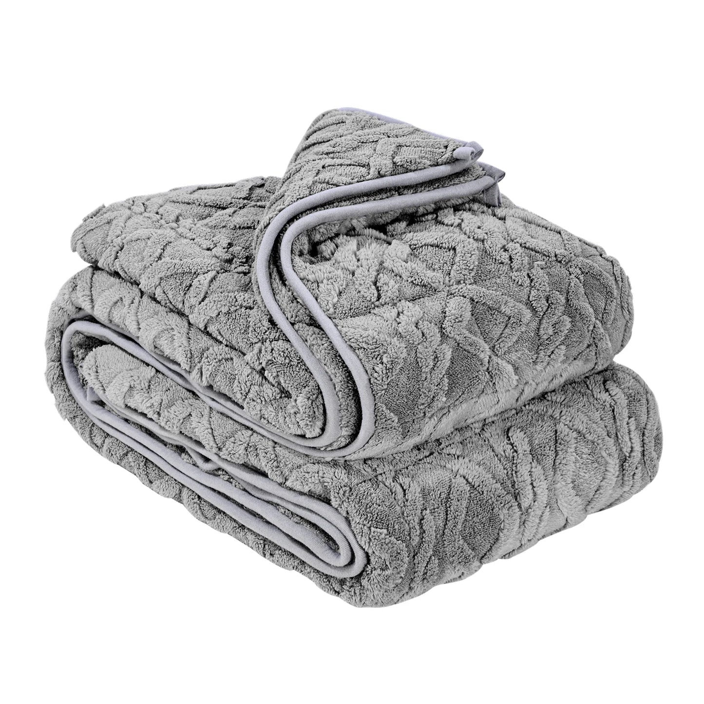SucceBuy Weighted Sherpa Fleece Blanket With Glass Beads