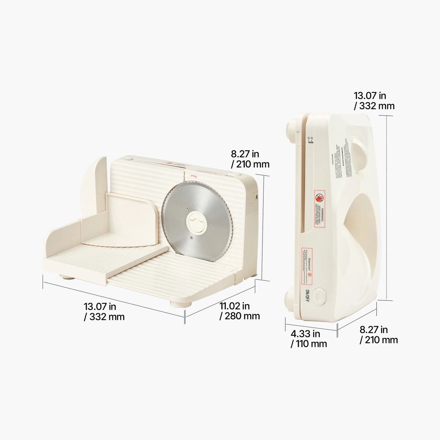 SucceBuy Meat Slicer Electric Deli Slicer With Adjustable Thickness