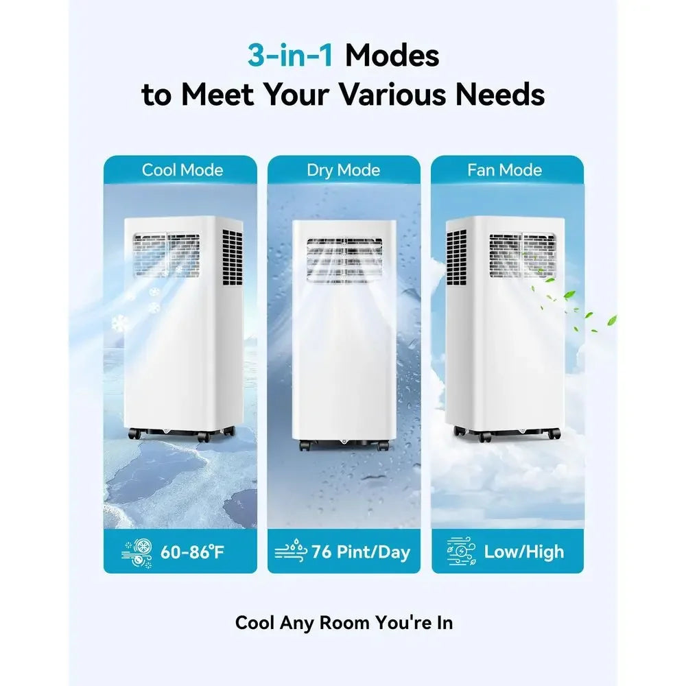 12000 BTU Portable Air Conditioner With App Remote Control