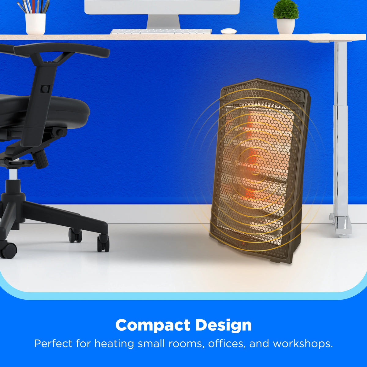 Midea Quartz Radiant Space Heater With Three Heat Settings